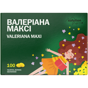 Валеріана максі табл. в/о 30мг №100 Solution Pharm